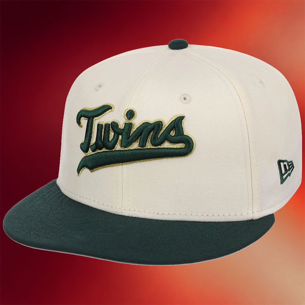 Lids Hat Drop Gilded Ivy Collection Merch Minnesota Twins New Era Snapback Hat Embroidered