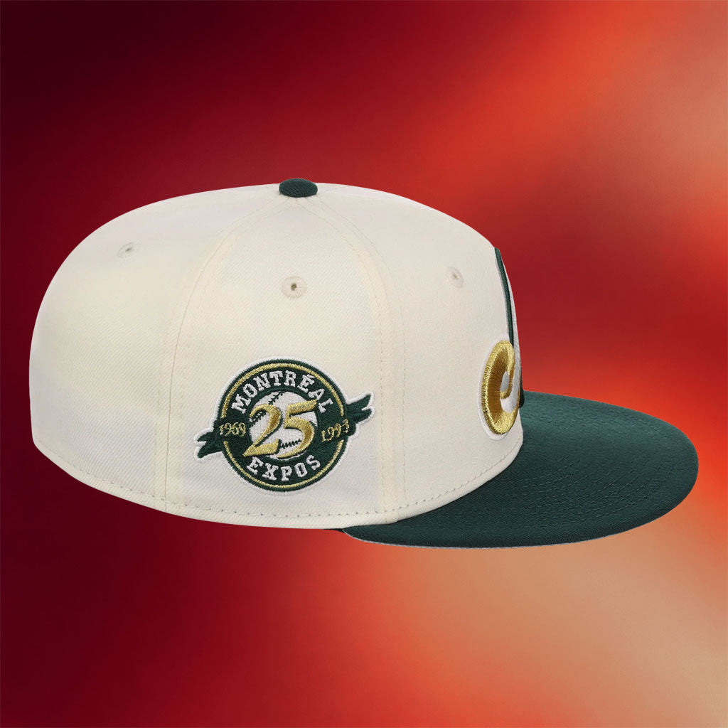 Lids Hat Drop Gilded Ivy Collection Merch Montreal Expos New Era Snapback Hat Embroidered