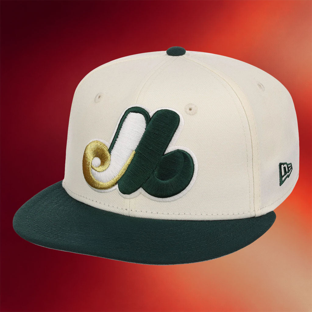 Lids Hat Drop Gilded Ivy Collection Merch Montreal Expos New Era Snapback Hat Embroidered