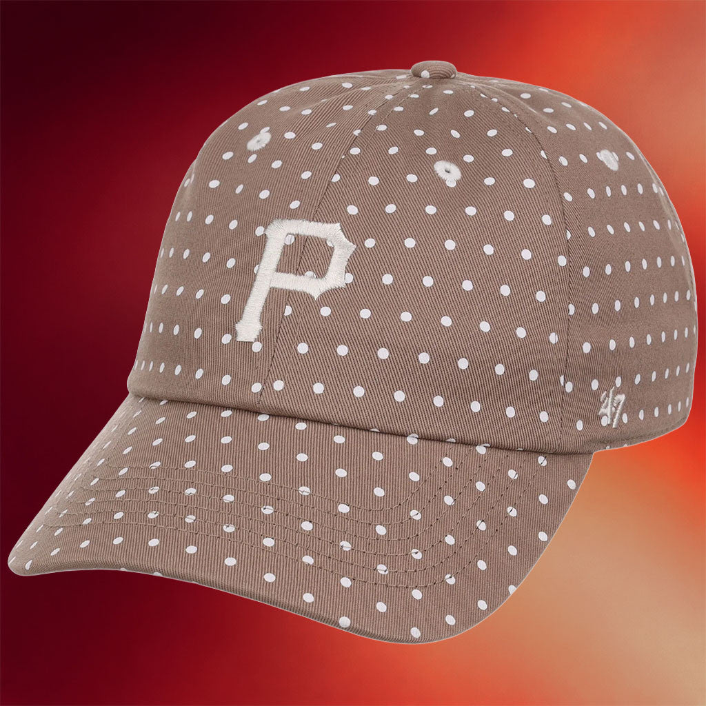 Lids Hat Drop Polka Dot Collection Merch Pittsburgh Pirates 47 Clean Up Hat Embroidered Gifts
