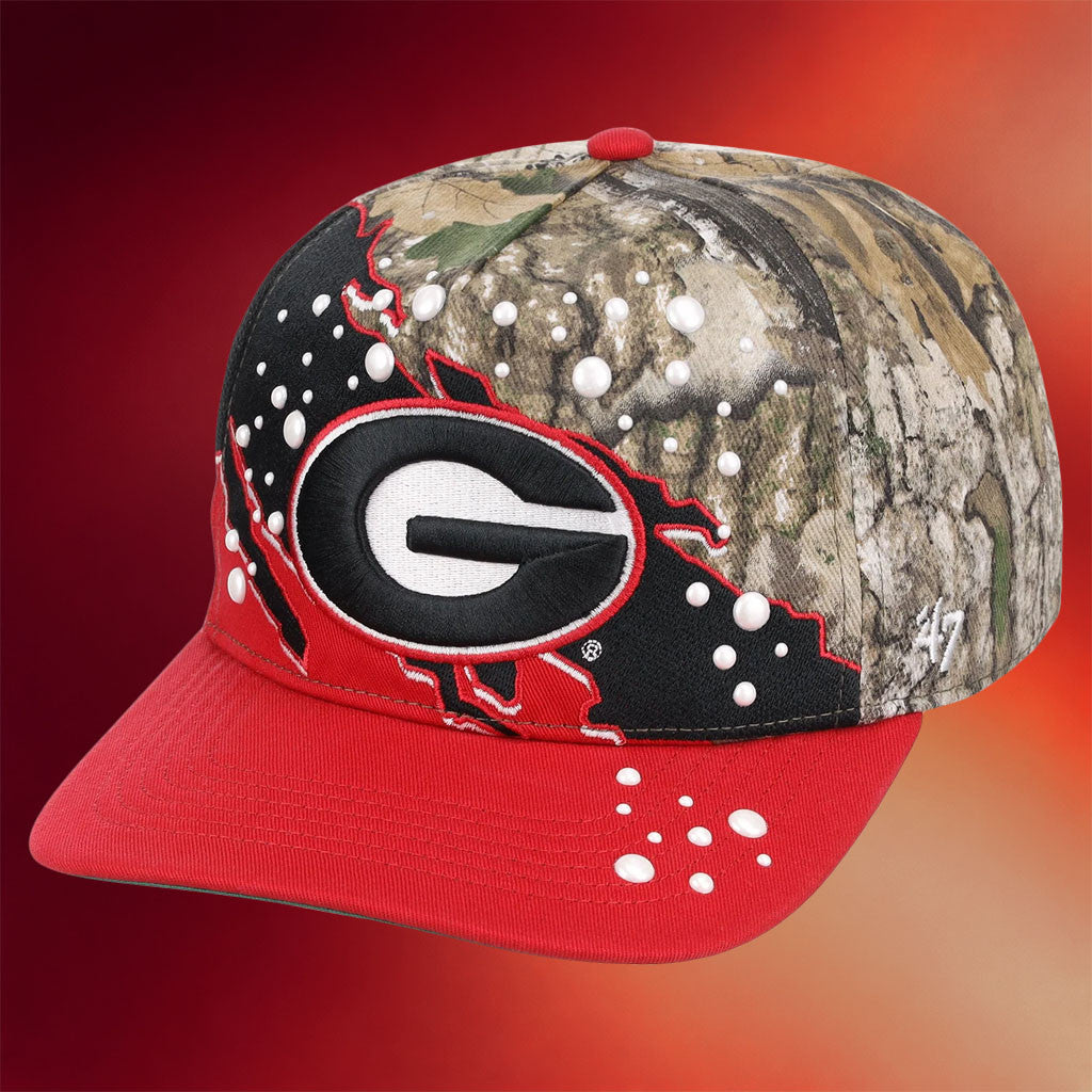 Lids Hat Drop UGA x Quavo Georgia Pack Collection Merch Georgia Bulldogs 47 Camo Hat Embroidered