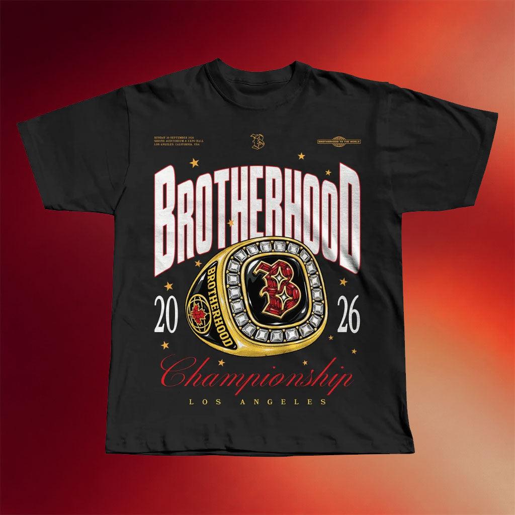 Brotherhood Merch 2026 Brotherhood Championship Ring T-Shirt Best Gift For Band Fans