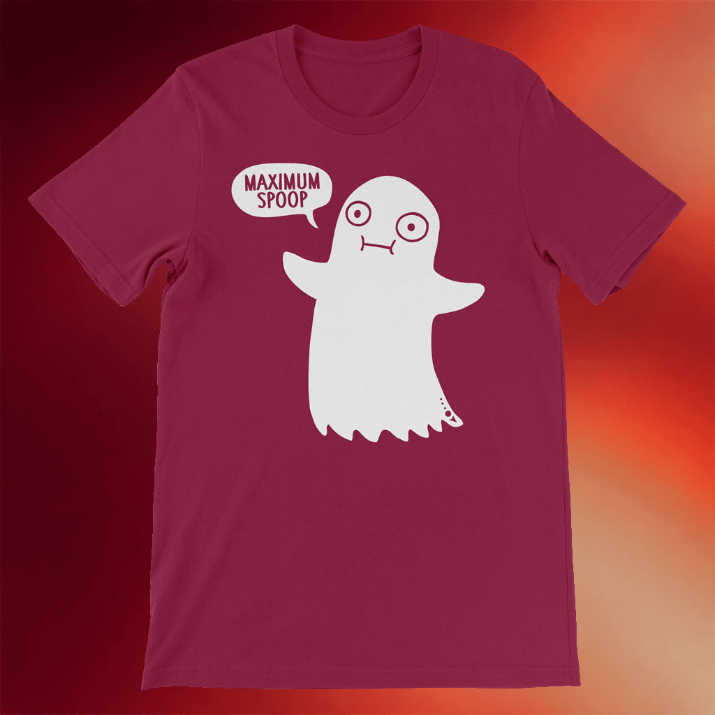 DFTBA Merch 2026 Maximum Spoop T-Shirt Cute Ghost Shirt Halloween Gifts Ideas