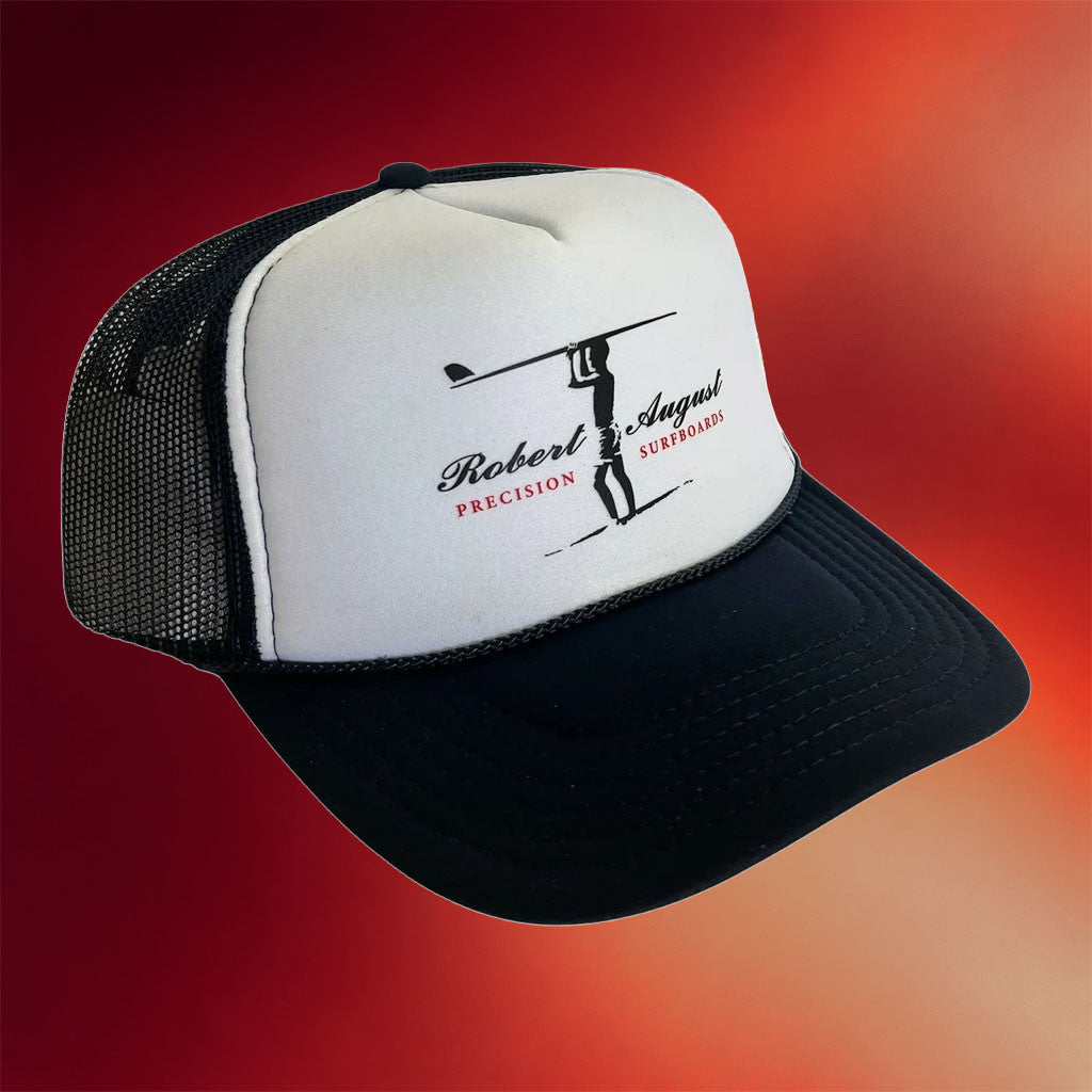 Robert August Surf Merch 2026 RA Precision Surfboards Trucker Hat Gift For Husband