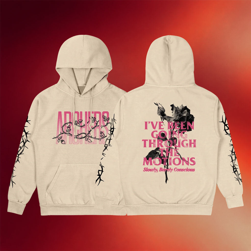 Archers Merch 2026 Rose Hoodie I've Been Going Through The Motions Hoodie Gift For Band Fans