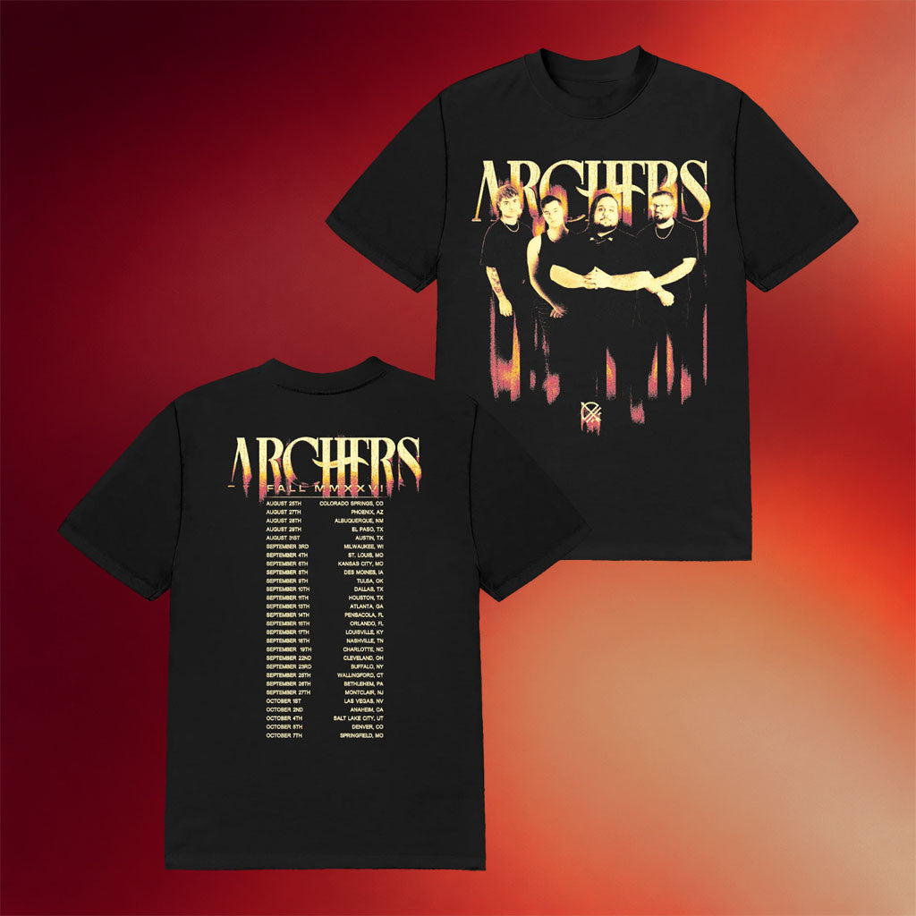 Archers Merch 2026 Archers Fall Tour T-Shirt Tour Dates Band Shirt Gift For Music Lovers