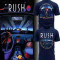 RUSH Merch 2026 Rush Cleveland OH Concert T-Shirt Rocket Arena Sept 17 19 Fifty Something Tour'