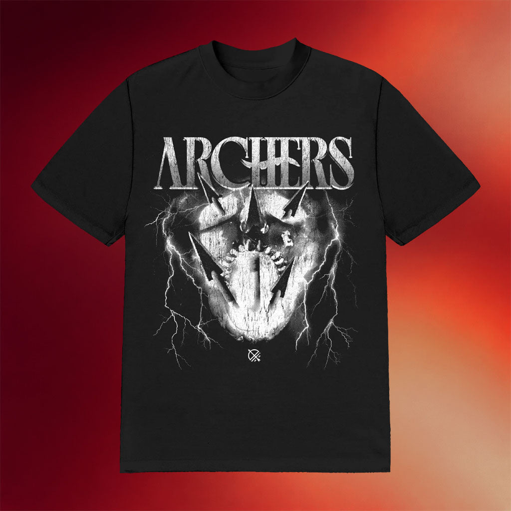 Archers Merch 2026 Lightning Skull Black T-Shirt Present For Music Lovers