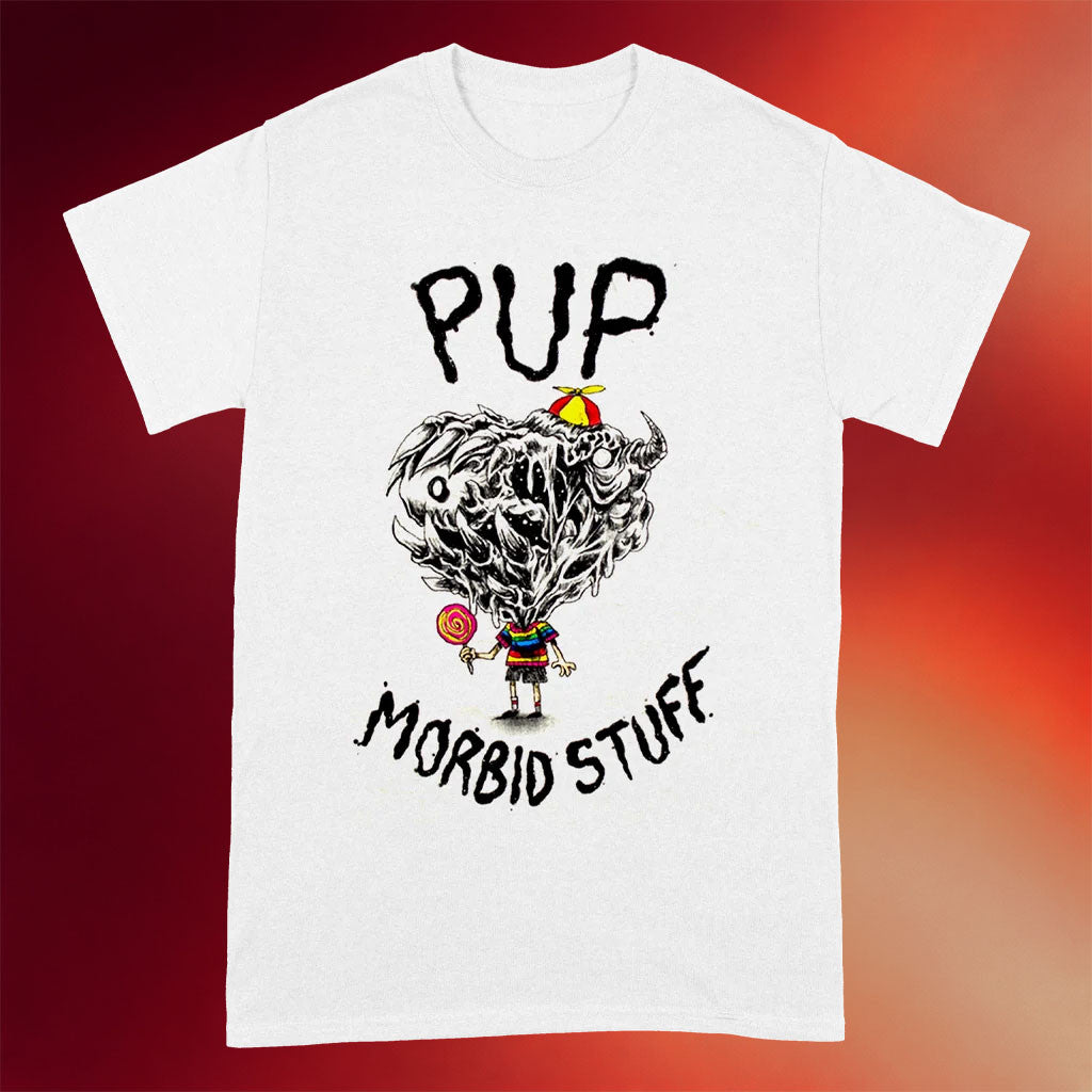 Pup The Band Merch 2026 Morbid Stuff Lollipop T-Shirt Presents For Rock Lovers
