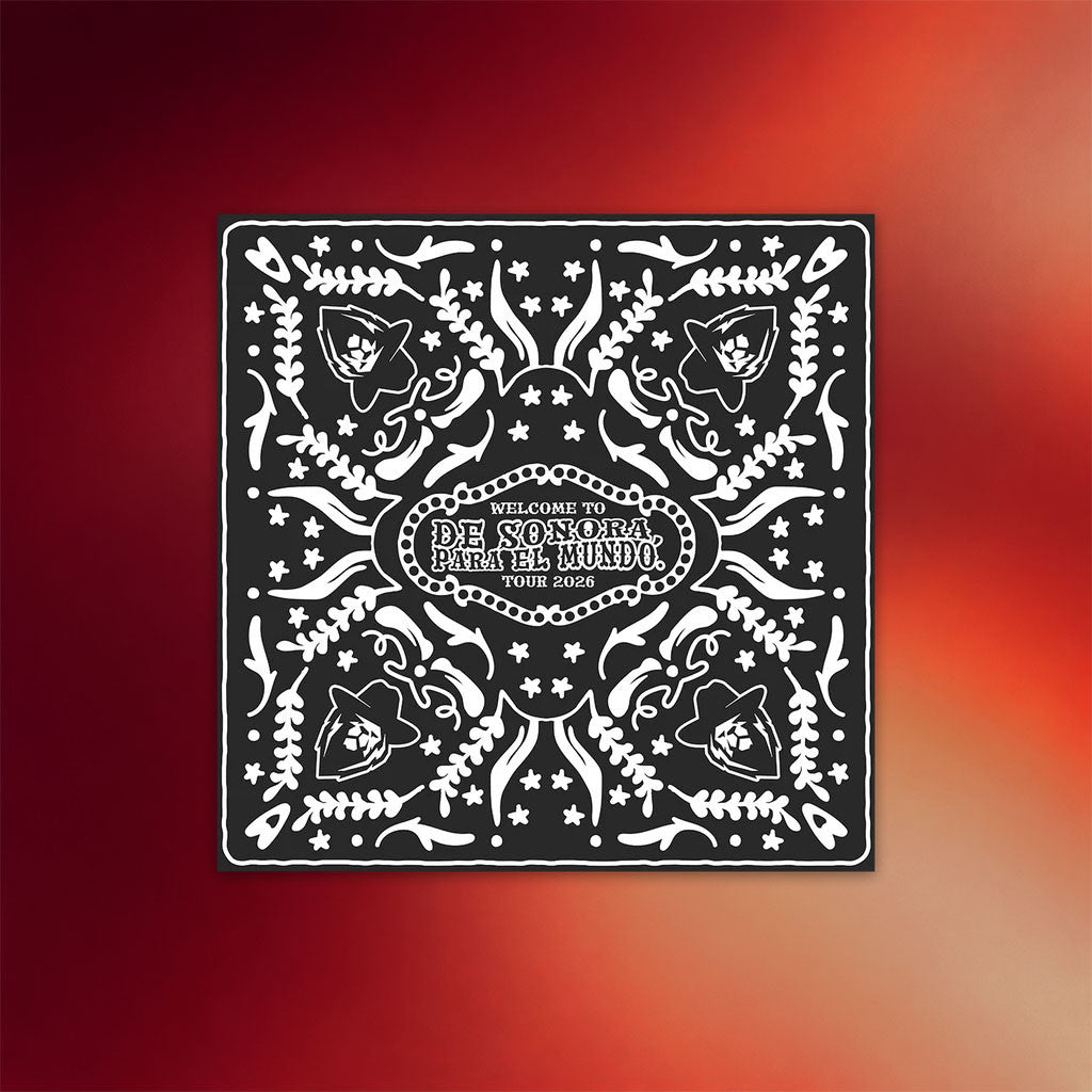 Carin Leon Merch 2026 De Sonora Para El Mundo Black Bandana Carin Leon Tour Merch Fan Gifts