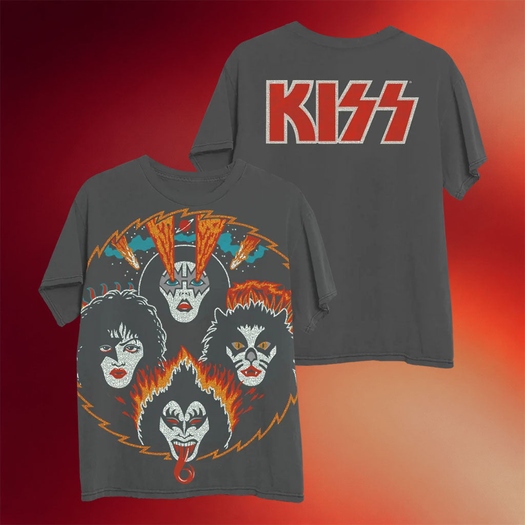 KISS Merch Rock And Roll Over 50Th Anniversary 2026 Rock And Roll Over Vintage T-Shirt Fan Gift
