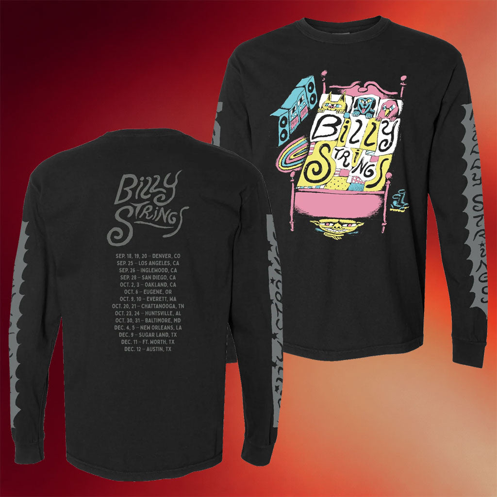 Billy Strings Merch 2026 Quilt Long Sleeve Shirt With Dates Nathan Hardyman Shirt Fan Gifts