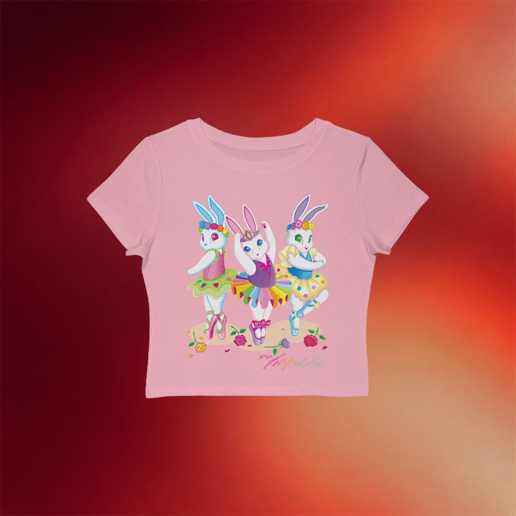 Lisa Frank Merch 2026 Ballerina Bunnies Baby Tee Cute Gift For Girlfriend