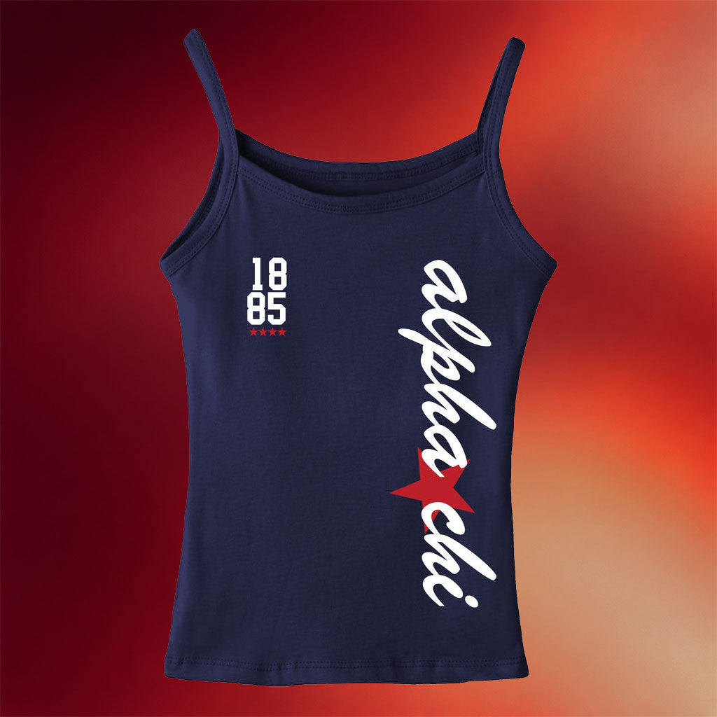 Alpha Chi Omega Merch 2026 Star Scripted Sorority Tank Top Gift For AXO Sisters