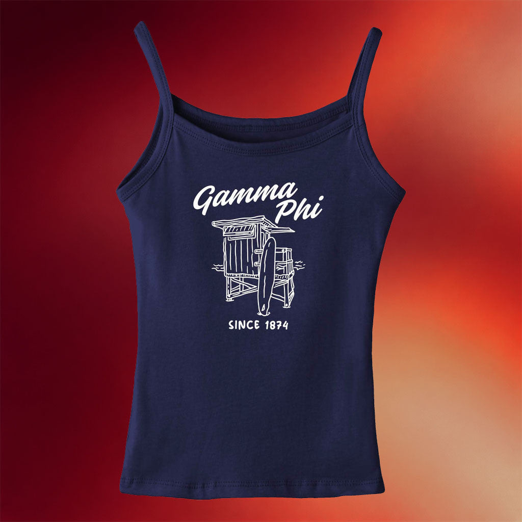 Gamma Phi Beta Merch 2026 Surf's Up Sorority Tank Top Gift Ideas For My Sisters