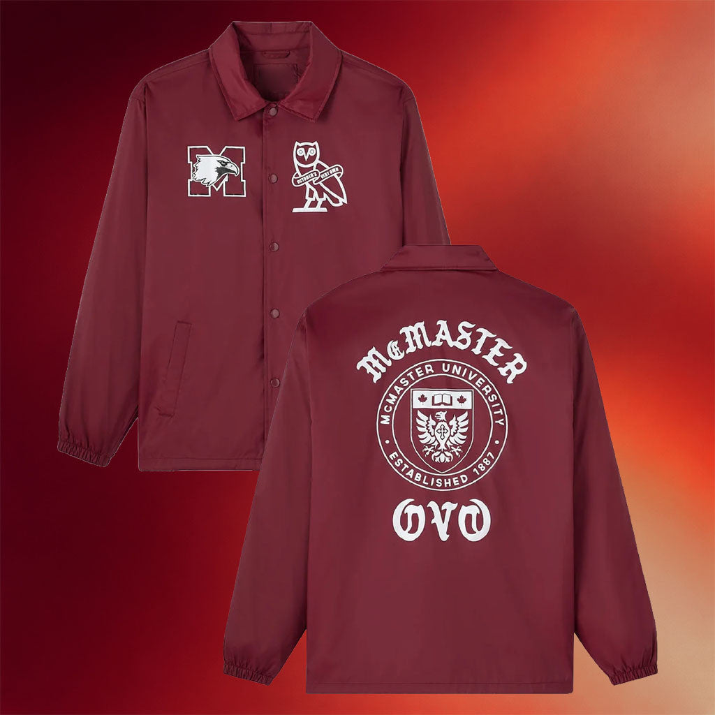 October's Very Own Merch 2026 McMaster University Coaches Jacket Present For Friends