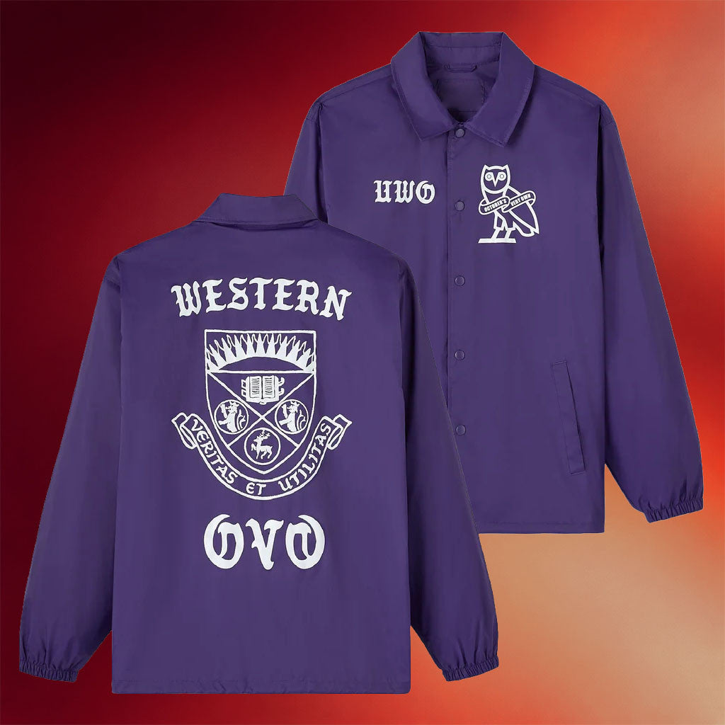 October's Very Own Merch 2026 Western University Coaches Jacket Present For Friends