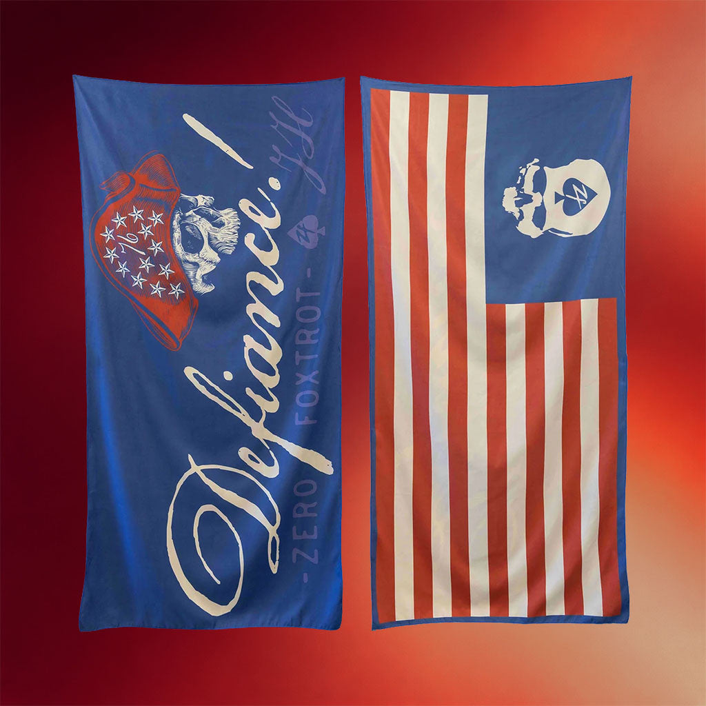 Zero Foxtrot Merch 2026 Defiance Microfiber Beach Towel Best Patriotic Gifts