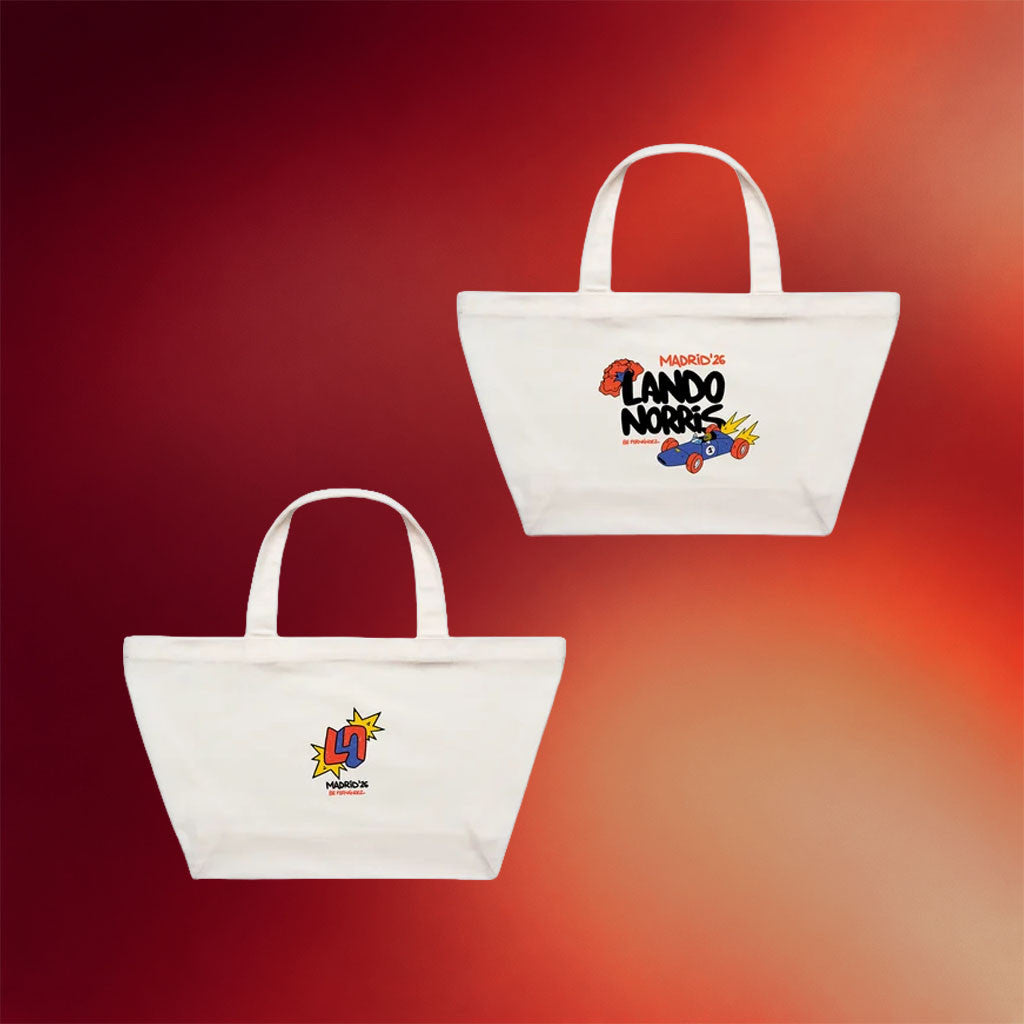 Lando Norris Merch 2026 Madrid '26 Tote Bag Formula One Fan Gifts For Friends