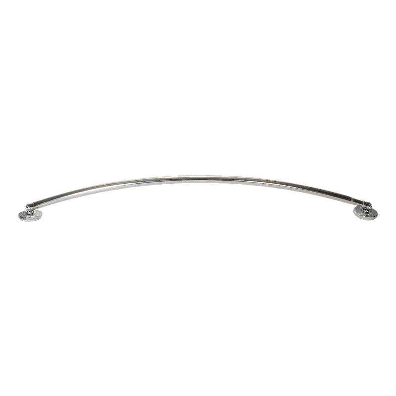 Curved Tension Shower Curtain Rod - Rustproof Stainless Steel No-Drill