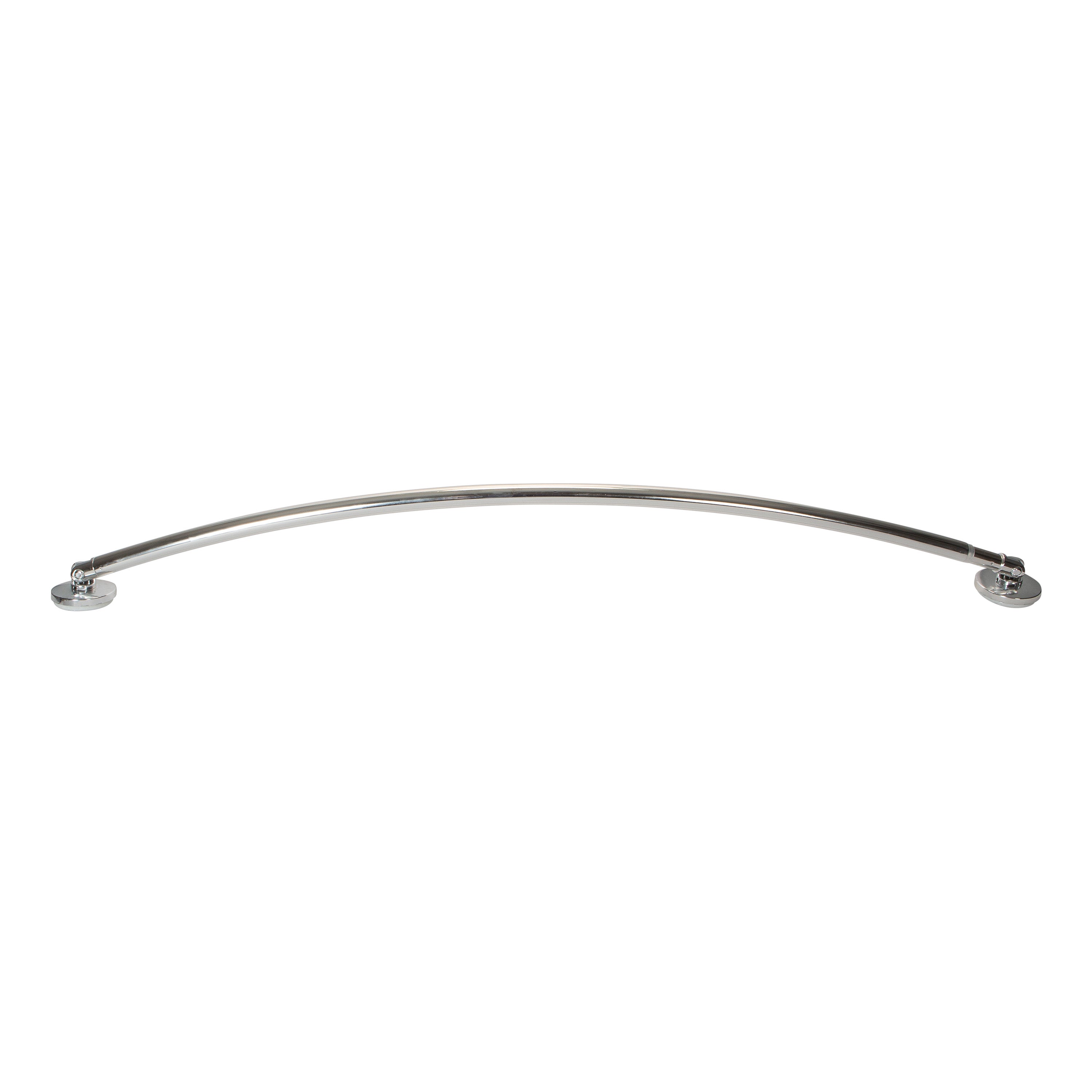 Curved Tension Shower Curtain Rod - Rustproof Stainless Steel No-Drill