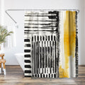 Abstract Polyester Shower Curtain - Modern Bathroom Decor