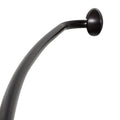 Adjustable Curved Shower Curtain Rod - Rustproof Aluminum Bathroom
