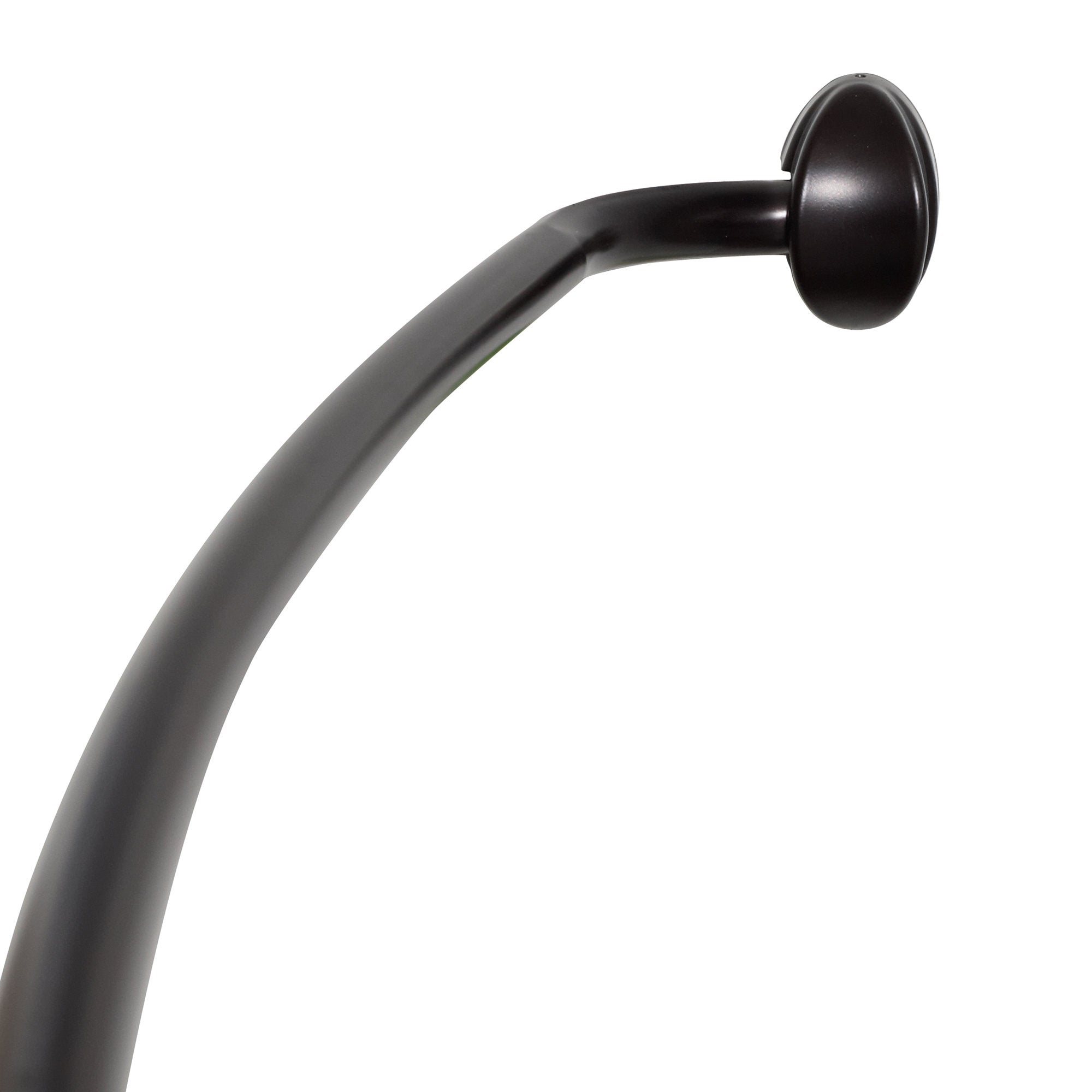 Adjustable Curved Shower Curtain Rod - Rustproof Aluminum Bathroom