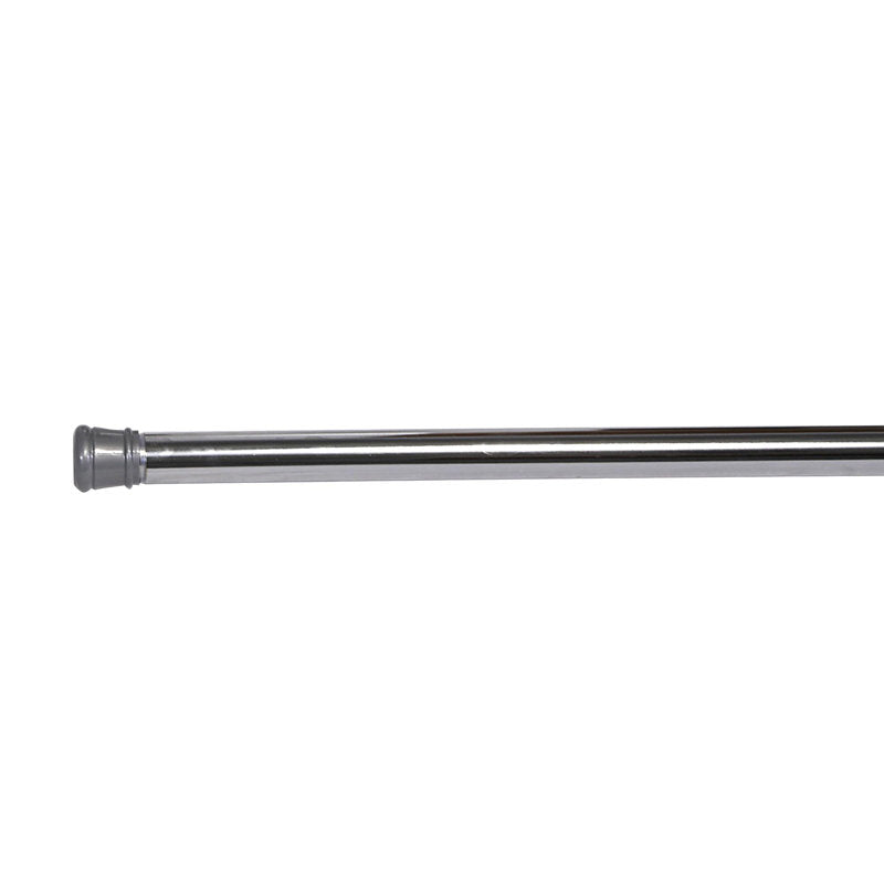 Adjustable Tension Shower Curtain Rod - Chrome Steel - 42-72 Inch