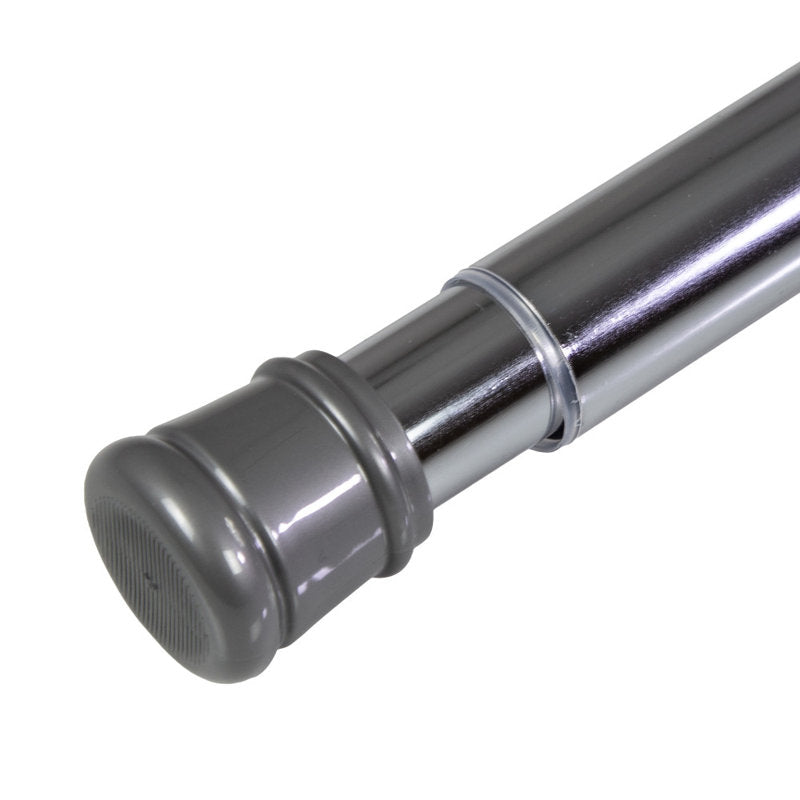 Adjustable Tension Shower Curtain Rod - Chrome Steel - 42-72 Inch
