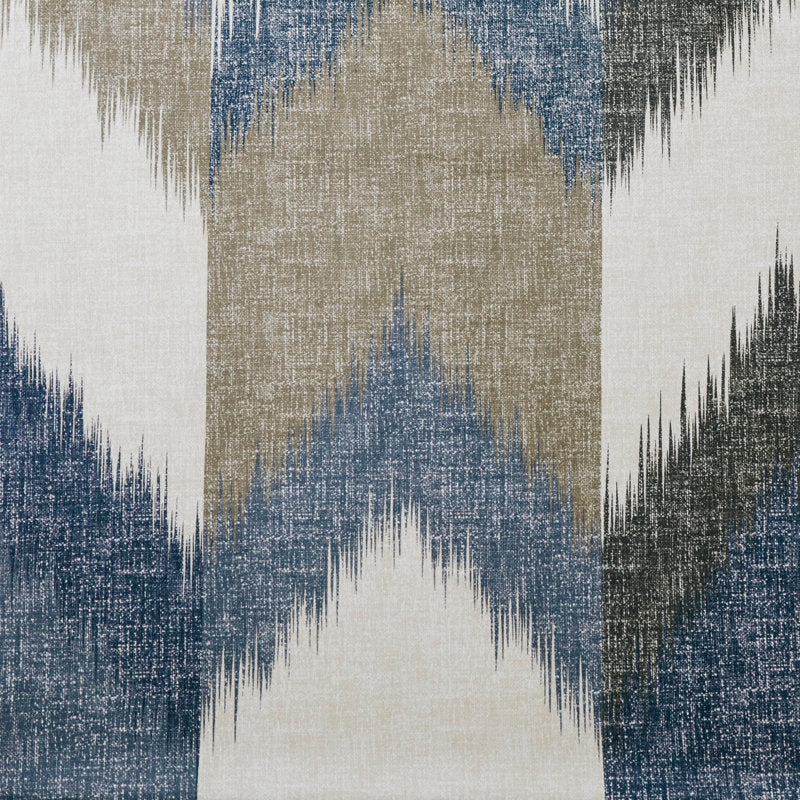 Cotton Shower Curtain - Abstract Chevron Print for Modern Bathroom