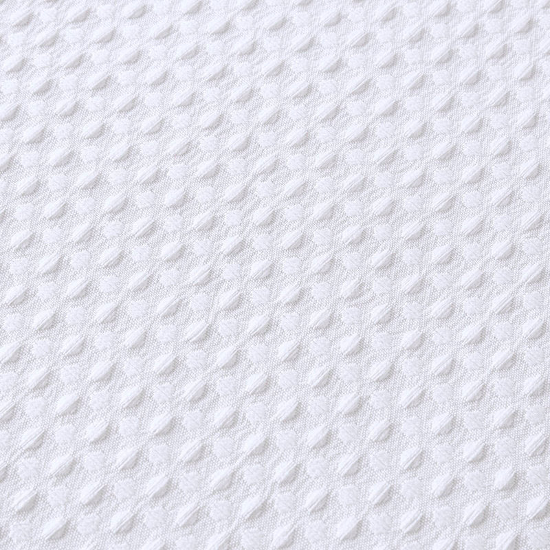Arbor Waffle Shower Curtain - Water Repellent Polyester Bathroom Decor
