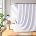 Arbor Waffle Shower Curtain - Water Repellent Polyester Bathroom Decor