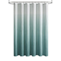 14-Piece Crushed Ombre Shower Curtain Set with Rug & Hooks