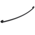 Curved Adjustable Shower Curtain Rod - Matte Black Steel Wall Mount