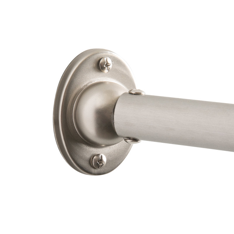 72" Curved Shower Curtain Rod - Stainless Steel Fixed Bath Pole