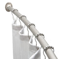 72" Curved Shower Curtain Rod - Stainless Steel Fixed Bath Pole