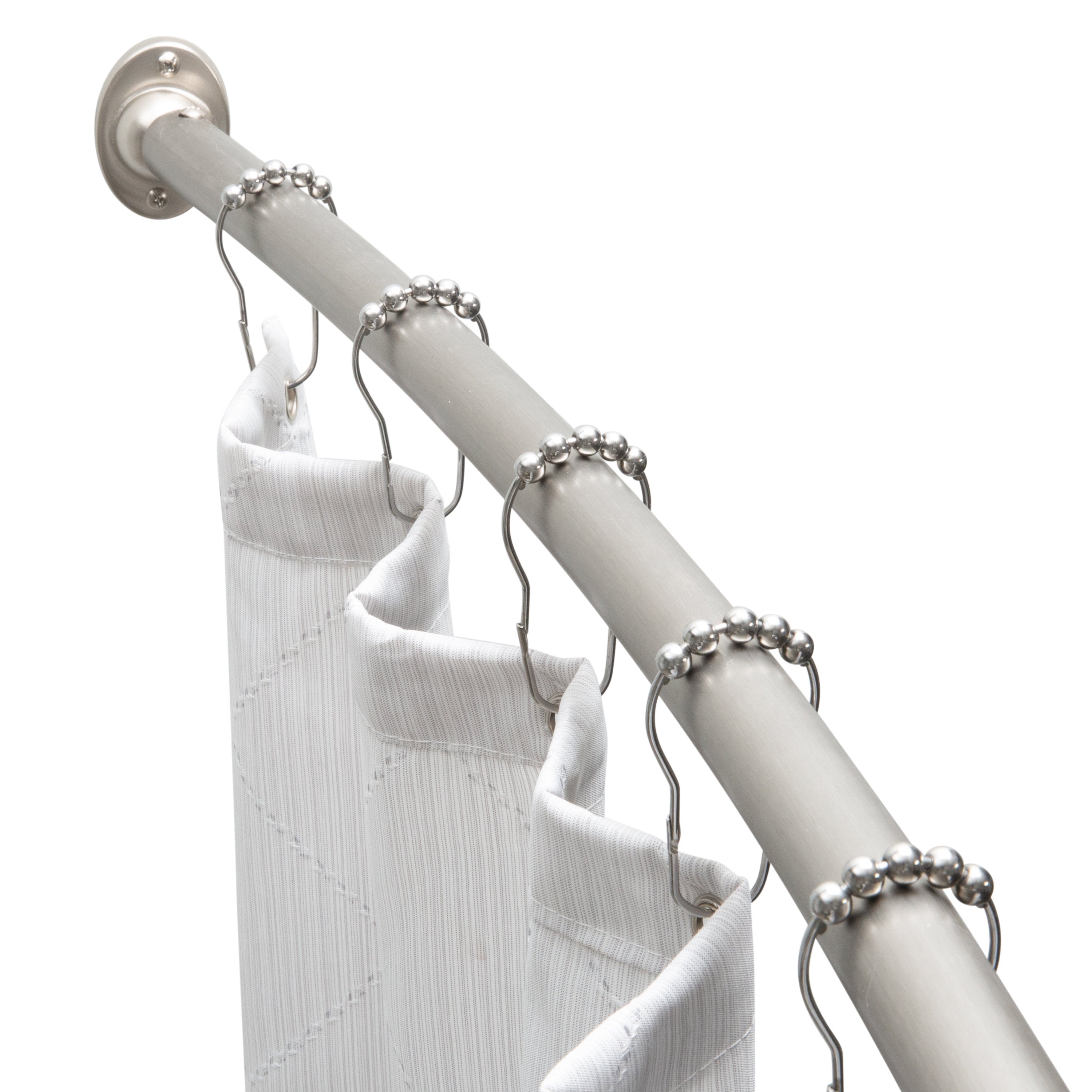 72" Curved Shower Curtain Rod - Stainless Steel Fixed Bath Pole