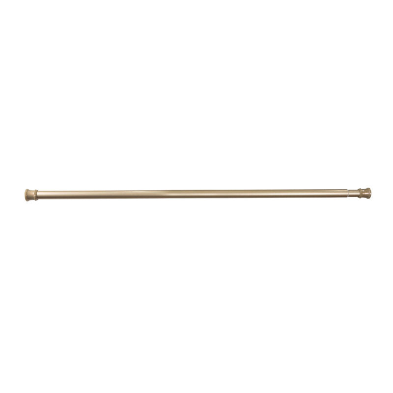 Brass Tension Shower Curtain Rod - Adjustable 42-72" No Tools