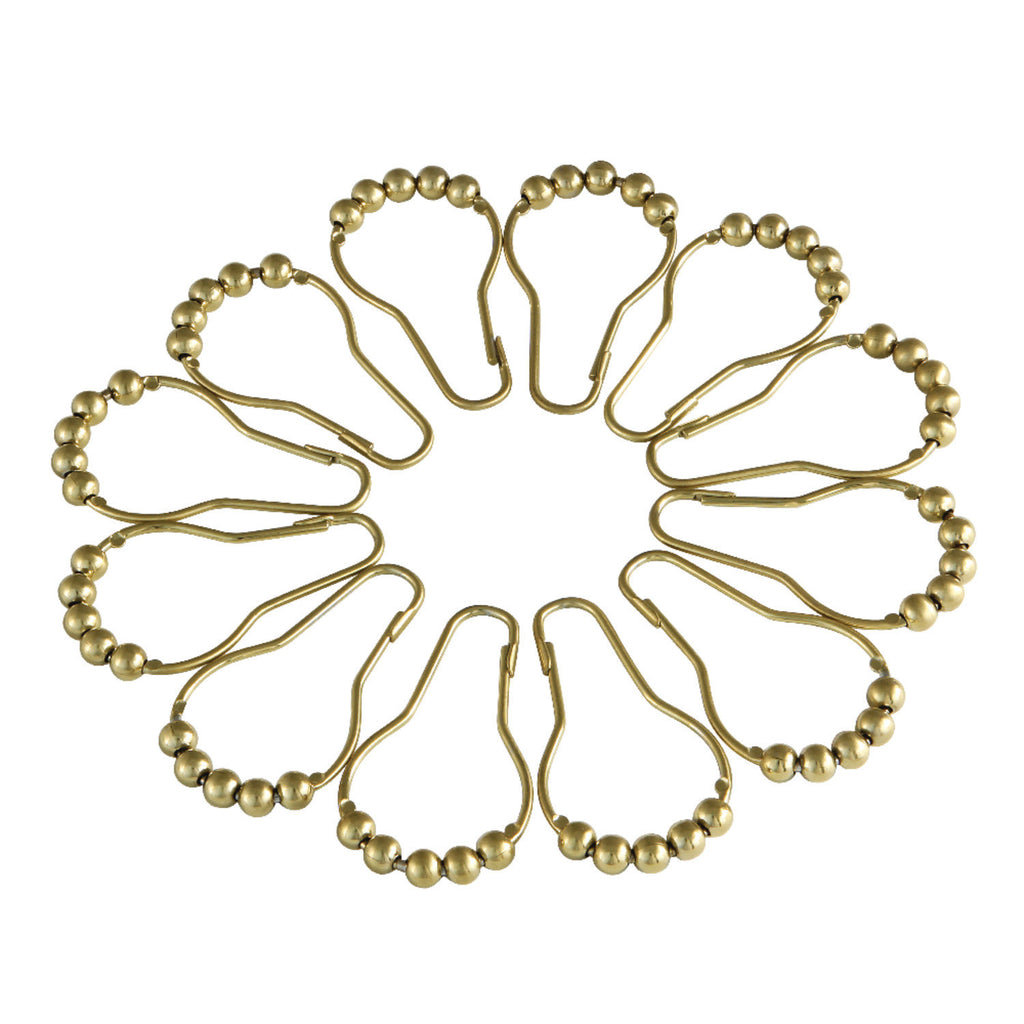 Kingston Brass Edenscape Solid Brass Roller Ball Shower Curtain Rings