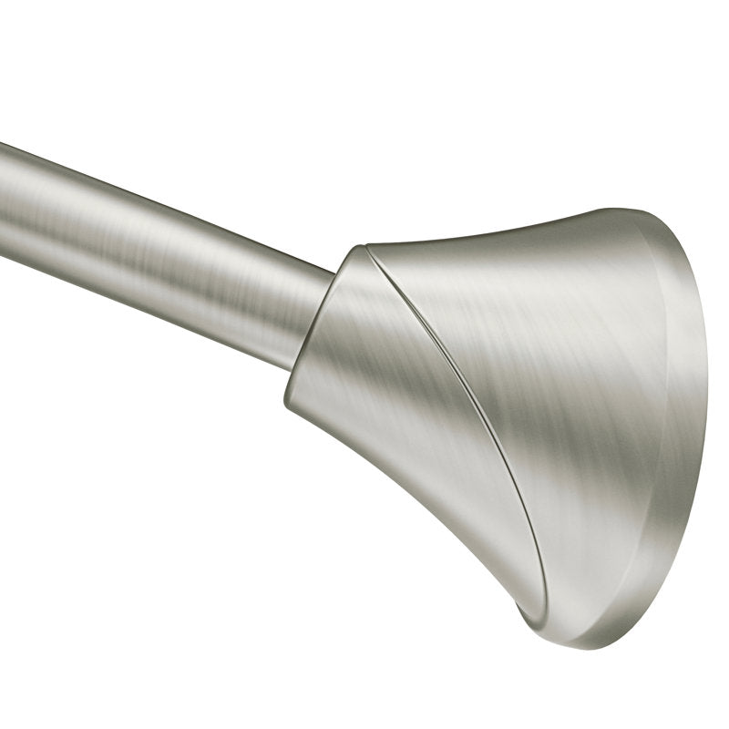 Moen 5-Foot Curved Shower Rod - Brushed Nickel Tension Rod