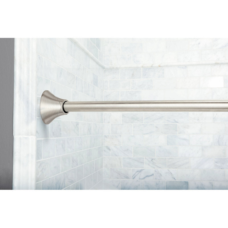 Moen 5-Foot Curved Shower Rod - Brushed Nickel Tension Rod