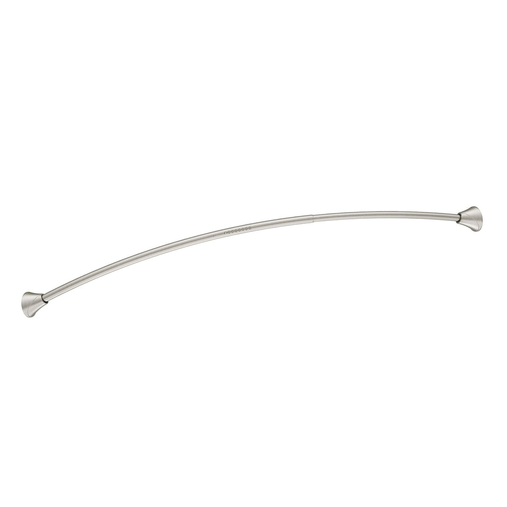 Moen 5-Foot Curved Shower Rod - Brushed Nickel Tension Rod