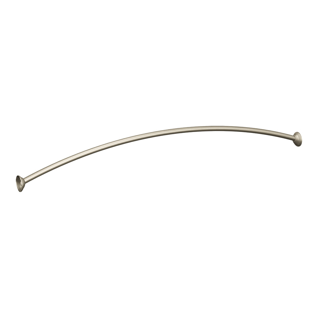 Moen Curved Shower Rod Brushed Nickel Adjustable 54-72 Inch