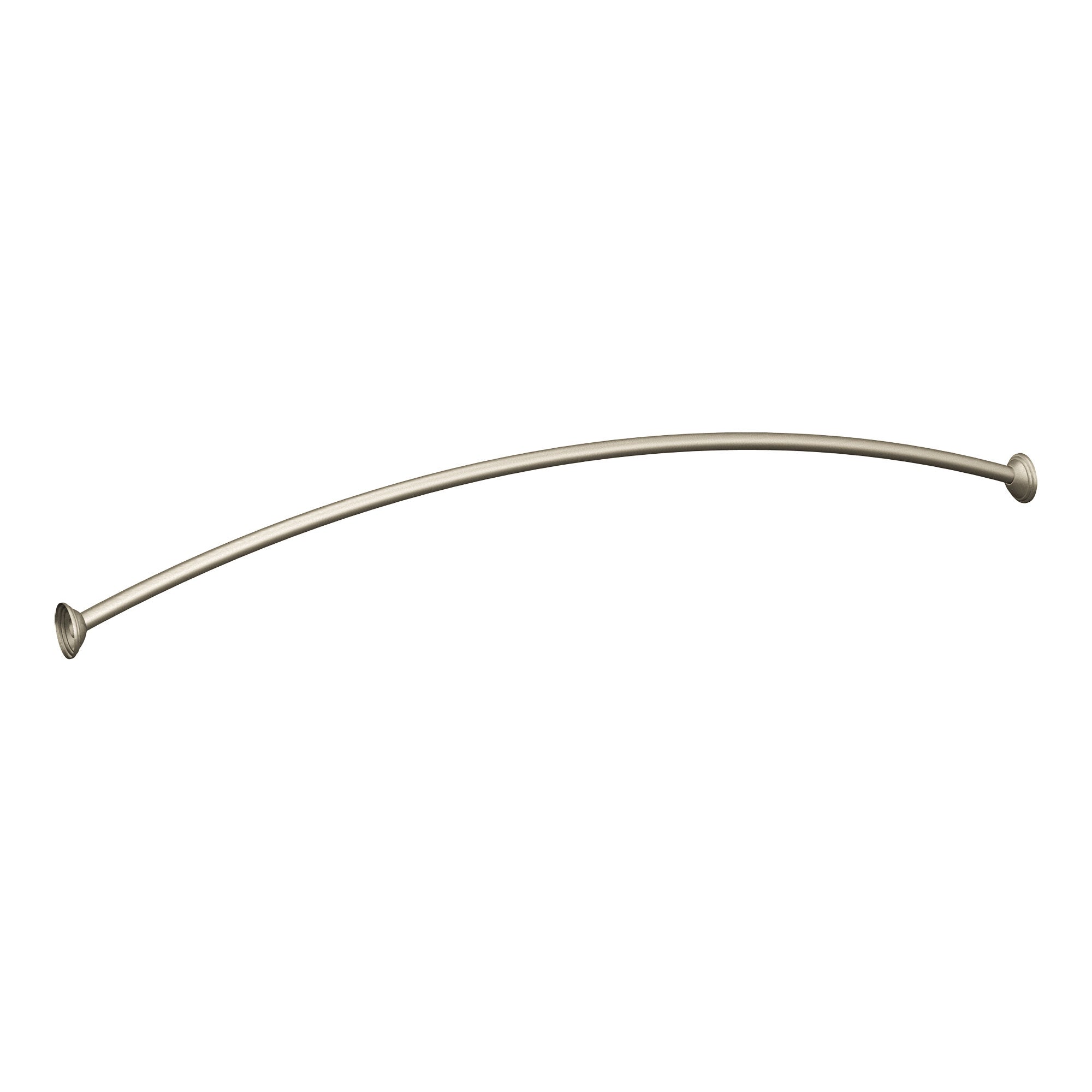 Moen Curved Shower Rod Brushed Nickel Adjustable 54-72 Inch