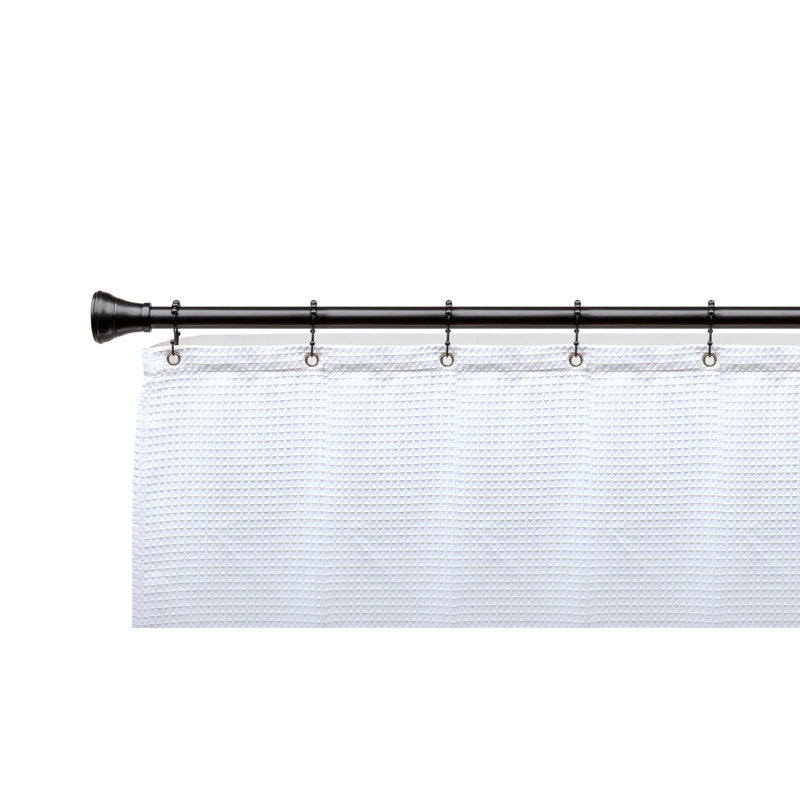 Double Shower Curtain Hooks Stainless Steel Rustproof Bathroom Set