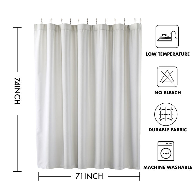 Navy Mid-Century Modern Shower Curtain - Abstract Dots Bathroom Decor