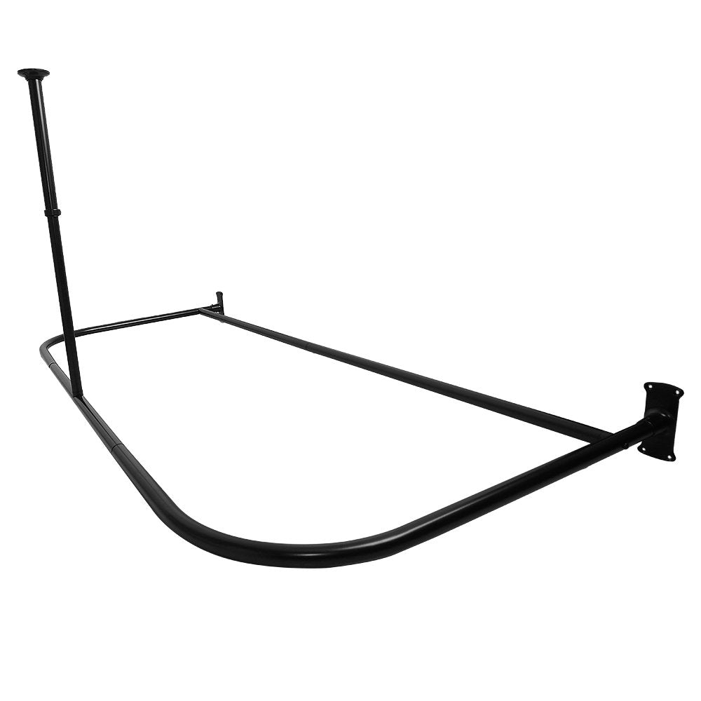Rustproof Aluminum D-Shape Shower Rod for Freestanding Tubs