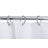 Rustproof Aluminum Hoop Shower Rod for Clawfoot Tubs - 45.7" x 22"