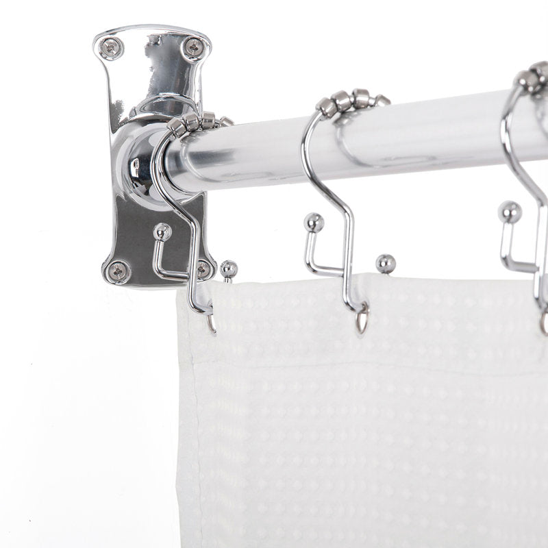 L-Shaped Corner Shower Curtain Rod | Rustproof Aluminum Wall Mount